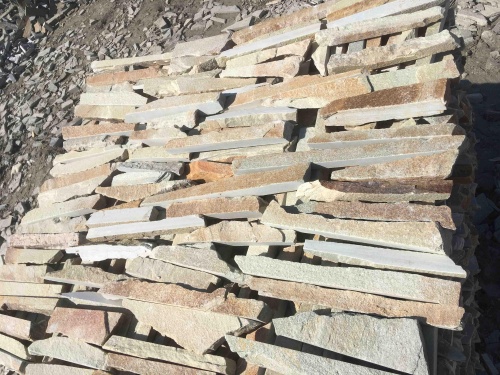 Горбушка златолит золотистый для облицовки купить в Лобне