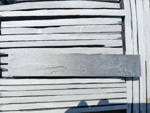 Плитка чёрная из натурального камня фасадная 30 см * 5 см, толщина 7 мм -30 мм купить в Лобне